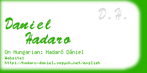 daniel hadaro business card