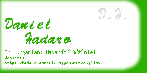 daniel hadaro business card